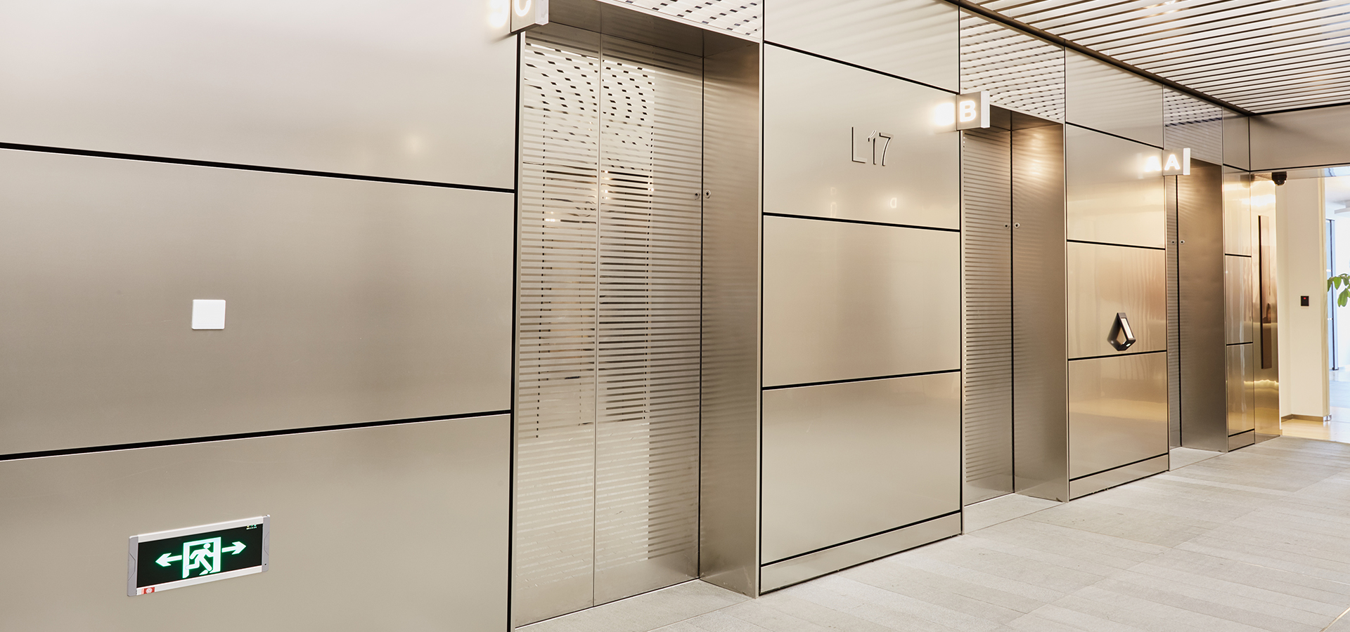 Modern Building with Elevators